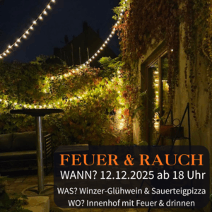 12.12.25, Feuer & Rauch - Pizza & Glühwein
